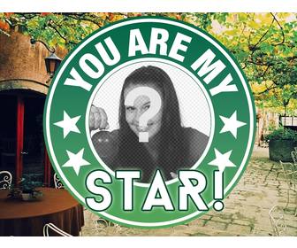 gestalten sie ihre bilder in dieser kreisformigen hohl von quotyoure mein sternquot auf einer feder hintergrund umgeben in