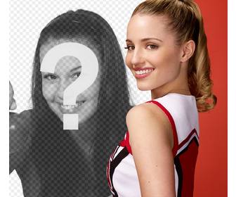 quinn febray fotomontage mit dem beruhmten cheerleader glee laden sie ihr foto und