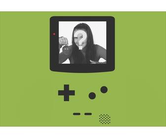 hintergrund game boy fur ihre fotos auf einem laptop-bildschirm erstellen sie diese besondere