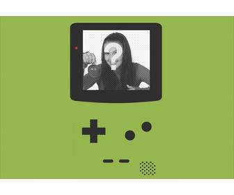 hintergrund game boy fur ihre fotos auf einem laptop-bildschirm erstellen sie diese besondere