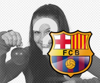 fugen sie den barca-logo um ihre bilder mit diesem offiziellen siegel-aufkleber