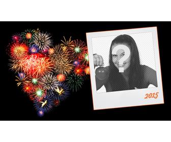 silvester-fotorahmen 2026 mit polaroid
