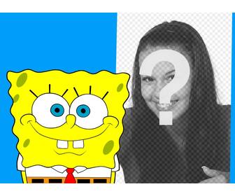 collage um ihr foto mit spongebob setzen