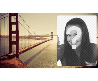 postkarte mit der golden gate bridge