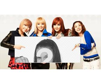 fotomontage mit der band 2ne1