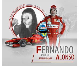 fotorahmen von fernando alonso