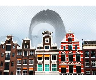 sonder collage mit einem foto von amsterdam
