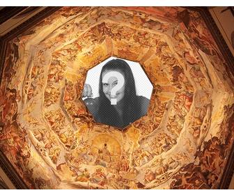 fotomontage um ihr foto auf der dome setzen
