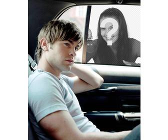 fotomontage mit dem schauspieler chace crawford