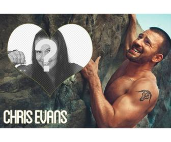 fotorahmen mit chris evans klettern