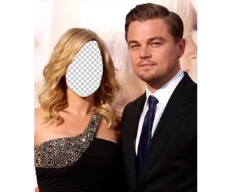 fotomontage zu posieren mit leonardo dicaprio mit dem gesicht