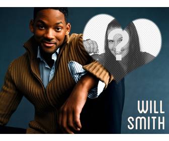 collage von will smith mit ihrem foto