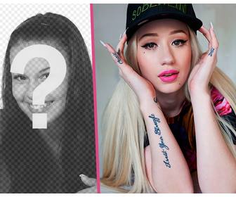 fotomontage mit iggy azalea