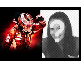 fotomontage von kimi raikkonen