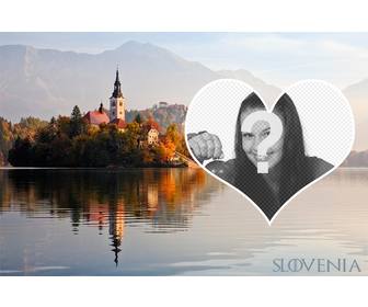 postkarte von slowenien zu dekorieren ihr foto