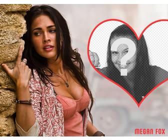 collage mit der schauspielerin megan fox