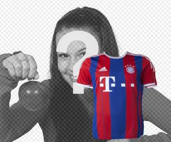 aufkleber eines fc bayern munchen t-shirt