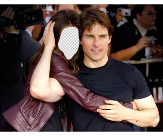 fotomontage zu bearbeiten und den schauspieler tom cruise