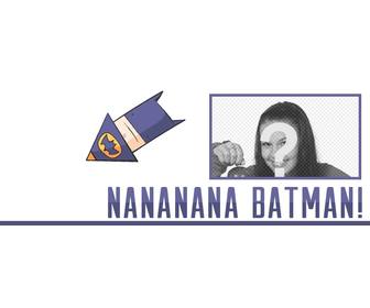 fotomontage eines cover-foto mit einer zeichnung von batman