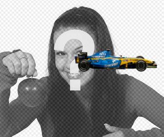 aufkleber mit einem renault formel 1 auto fur ihr foto