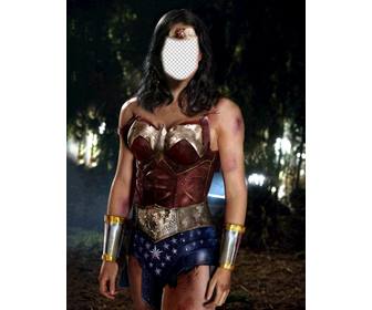 fotomontage in wonder woman werden sie ihr foto hochladen