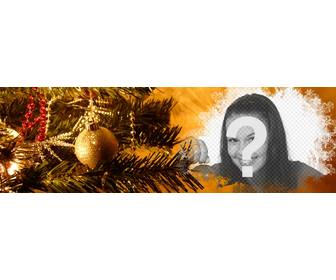 facebook-cover-foto mit weihnachtsschmuck