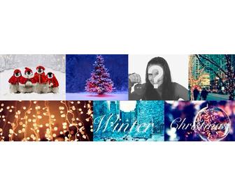 weihnachtscollage fur facebook cover-foto