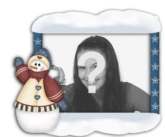 gestalten sie ihre fotos mit weihnachten schneemann konnen sie online tun und ihr foto