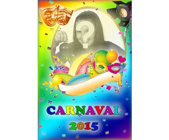 carnaval 2015 fotomontage poster mit ihrem foto