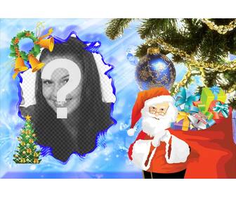 illustrated weihnachtskarte mit santa claus ihre fotos online