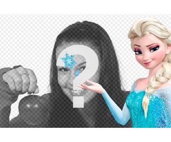 online collage ihr foto mit prinzessin elsa of frozen setzen