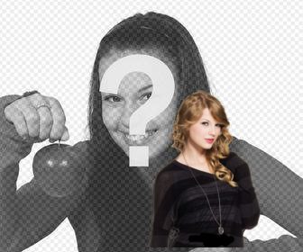 setzen sie taylor swift auf ihre fotos mit diesem kostenlosen aufkleber mit dem sanger taylor swift uberall auf ihre fotos mit diesem online-effekt