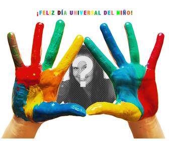foto-effekt um die universal-childrens day zu feiern