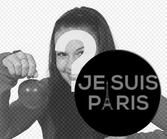 blatt in ihrem profilbild mit text je suis paris und den eiffelturm legte zur unterstutzung der pariser und franzosisch
