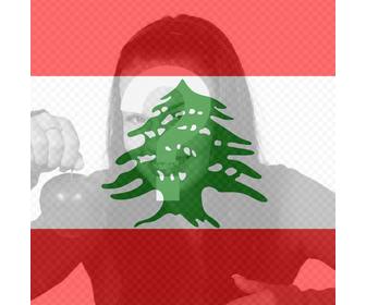 flagge des libanon auf ihr profilbild soziale netzwerke setzen