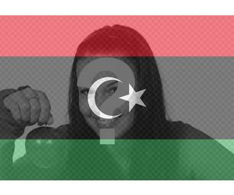 foto wirkung der flagge von libyen fur ihr foto