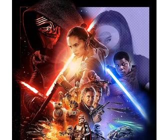 fotoeffekt von star wars vii poster ihr foto