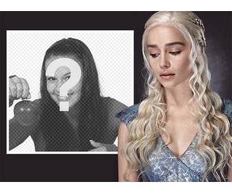 photo-effekt mit daenerys targaryen von game of thrones