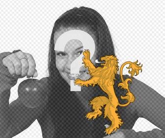 aufkleber des hauses lannister von game of thrones serie