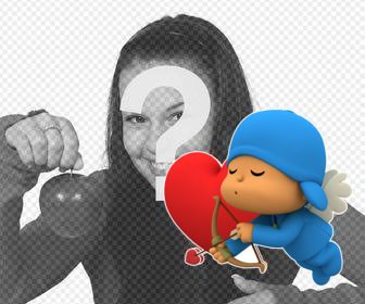 setzen cupid pocoyo auf ihre fotos mit diesem aufkleber