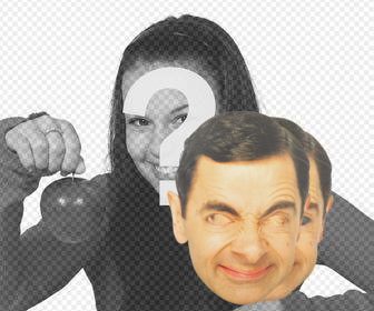 tragen sie dieses lustige maske des mr bean gesicht und kostenlos