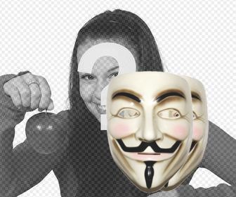 sie konnen die anonymous mit diesem aufkleber maske tragen