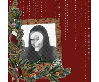 karte mit weihnachten und glanzenden details ihr foto