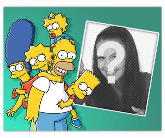 laden sie ihr foto zusammen mit all den simpson-familie und kostenlos