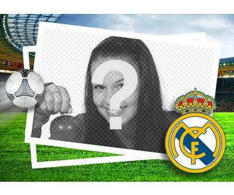 real madrid-schild zum hinzufugen zu ihren fotos