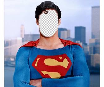 fotomontage zu werden superman mit dem foto das sie dieses online-effekt mit jedem bild
