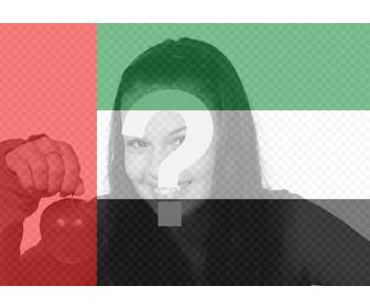 wirkung der arabischen emirate flagge auf ihre bilder