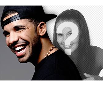 fotomontagen rund um drake