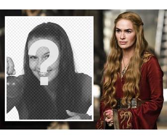 laden sie ihr foto mit der konigin cersei