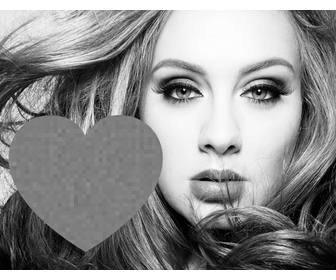 kostenlose fotoeffekt fur fans des sangers adele